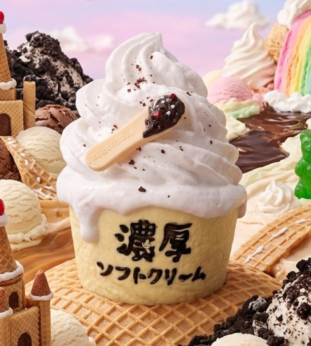 【国内即日発送！】MOCCHI.濃厚ソフトクリームシリーズ　もちもちトロトロの新感覚スクイーズ！
